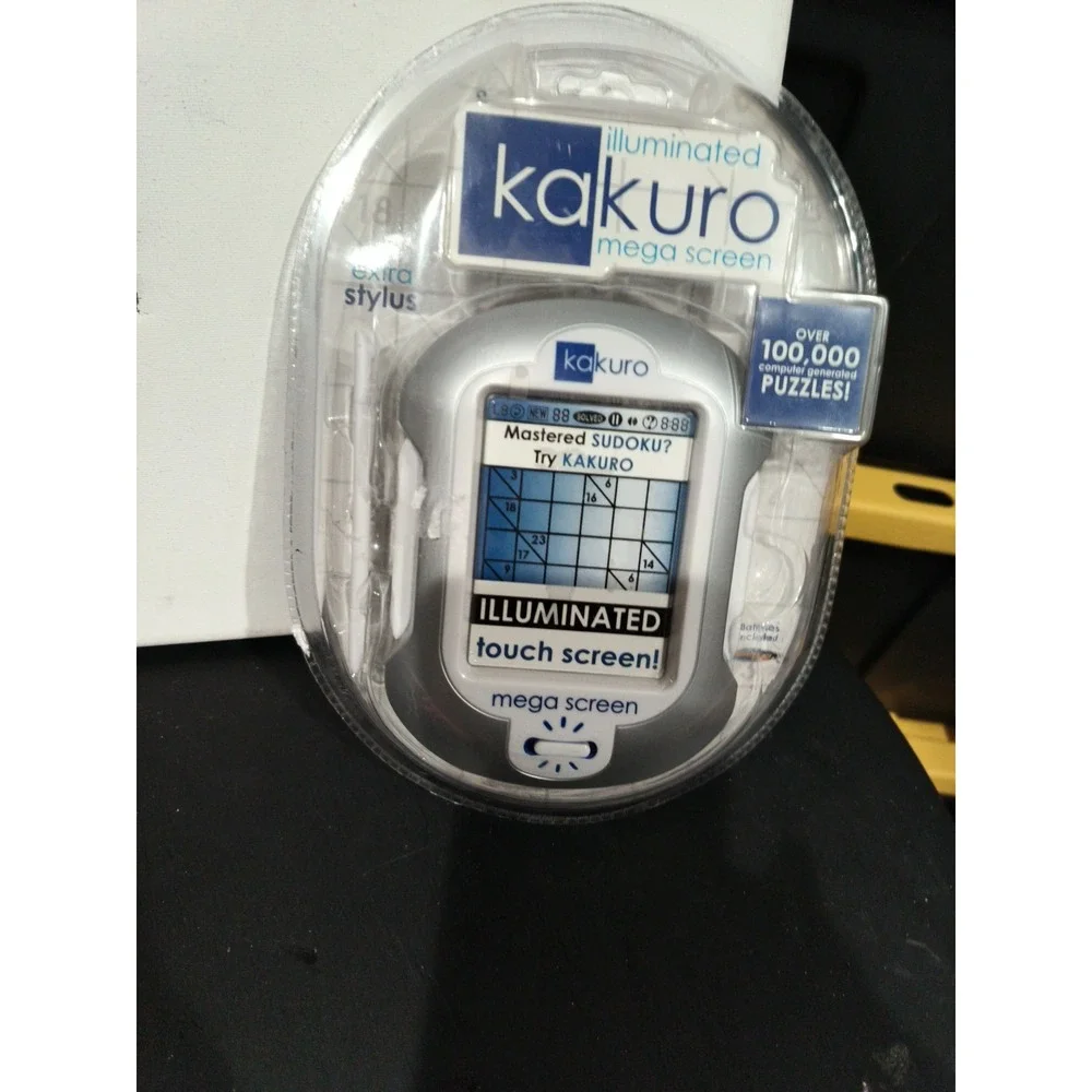 Kakuro Sudoku Illuminated Mega Screen Hand Held Game Puzzles Travel New Sealed